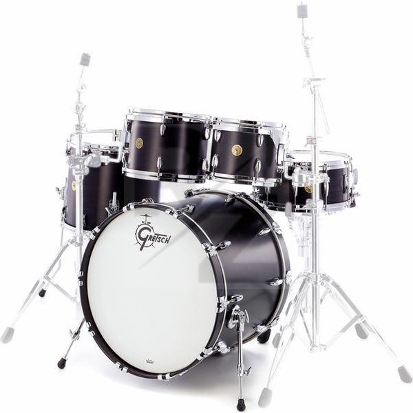 Image Gretsch Drums USA Custom Satin Dark Ebony
