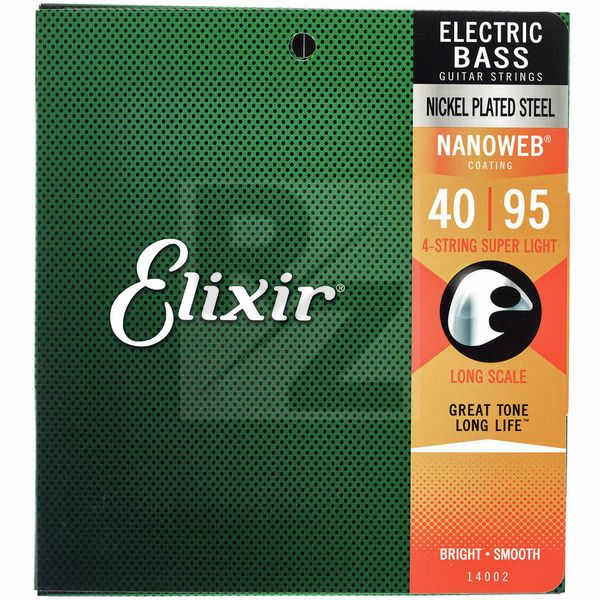 Elixir Nanoweb Super Light BassGuitar Image Elixir Nanoweb Super Light BassGuitar