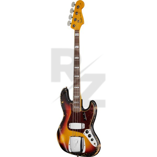 Image Fender 66 Jazz Bass 3TSB Heavy Relic