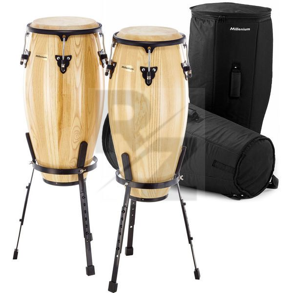 Millenium MC890NT Conga Set w. Gig Bags Image Millenium MC890NT Conga Set w. Gig Bags
