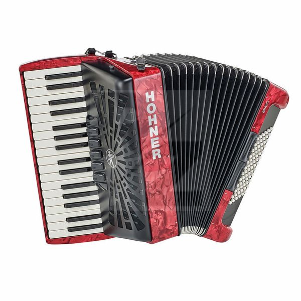 Image Hohner Bravo III 72 Red silent key