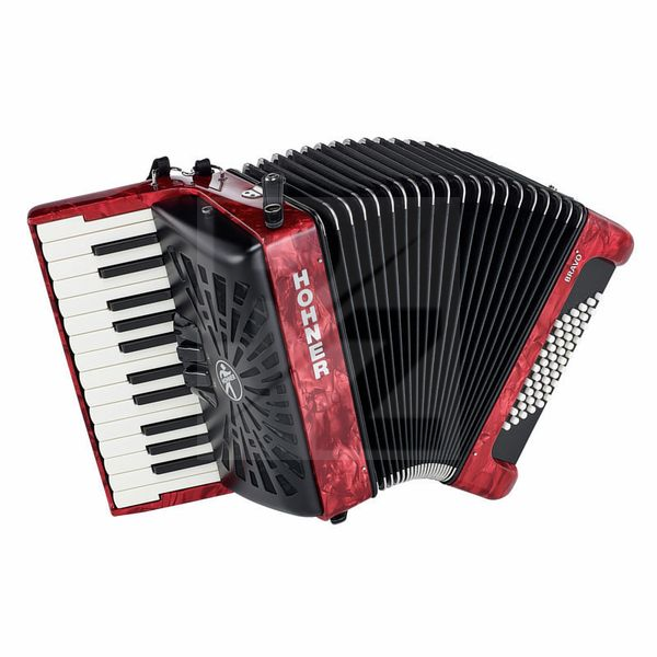 Image Hohner Bravo II 48 Red silent key