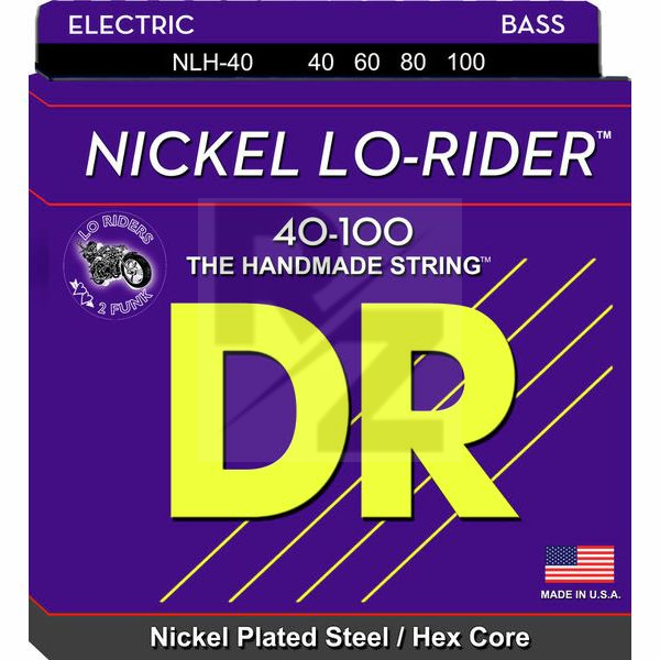 Image DR Strings Nickel Lo-Rider NLH-40