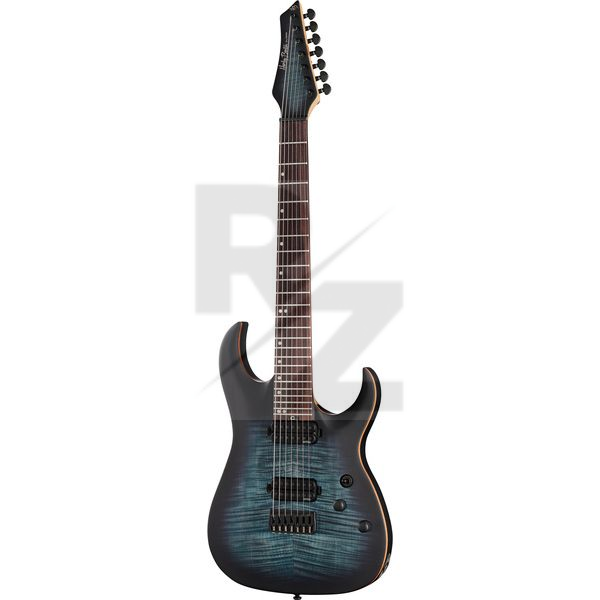 Harley Benton Amarok-7 BKBL Flame Burst Image Harley Benton Amarok-7 BKBL Flame Burst