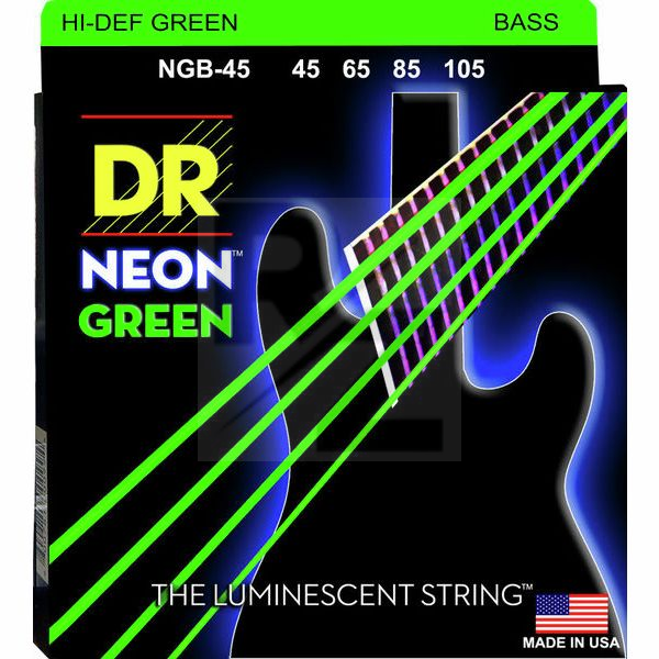 Image DR Strings Neon Green NGB-45