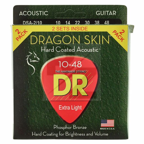 Image DR Strings Dragon Skin DSA-2/10 2-Pack