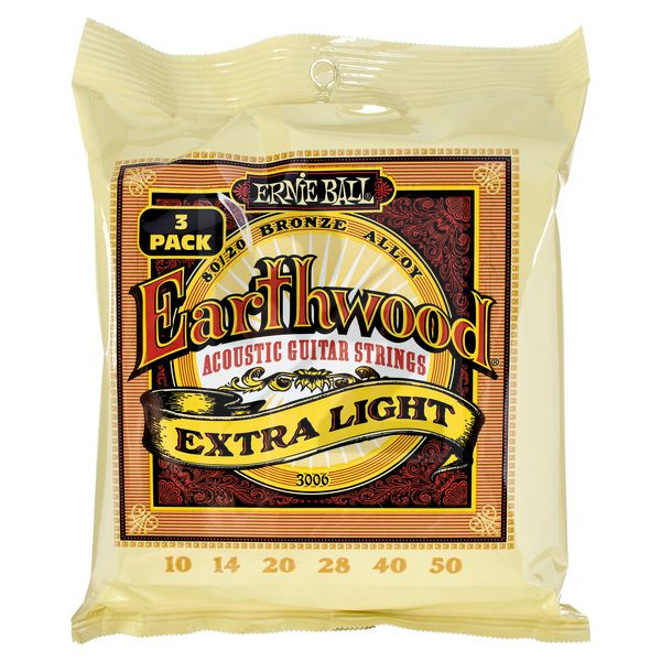Image Ernie Ball Earthwood Bronze 3-pack 3006