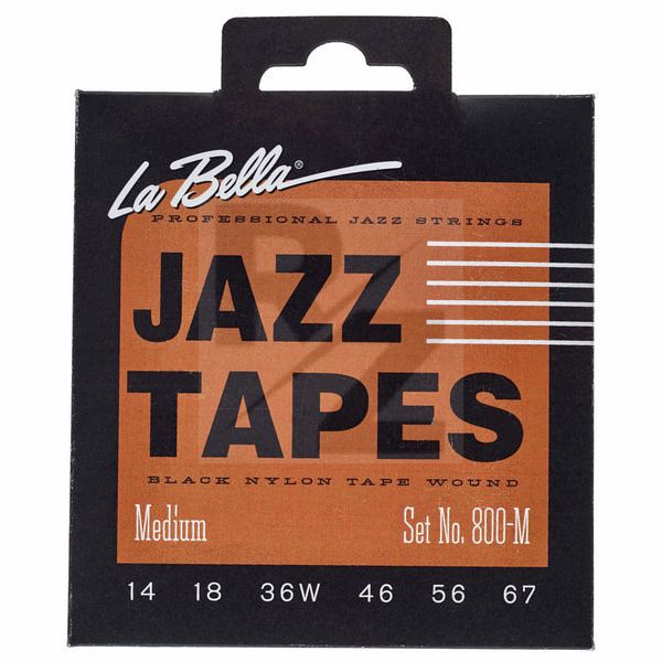 Image La Bella 800M Jazz Black Nylon M