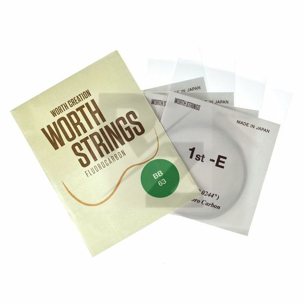 Worth Strings B-B Baritone Ukulele Set Image Worth Strings B-B Baritone Ukulele Set