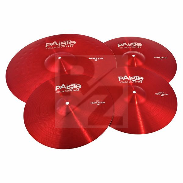 Image Paiste 900 Color Rock Cymbal Set RED
