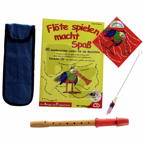 Image Streetlife Music Soprano Recorder Set Red