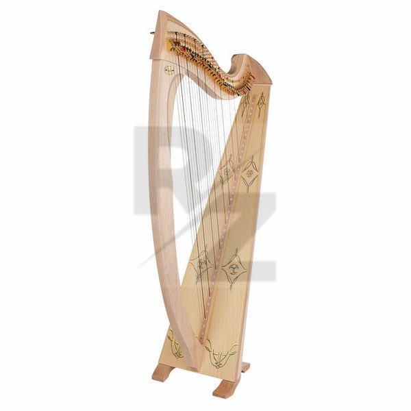 Image Salvi Una Deluxe Lever Harp Natural