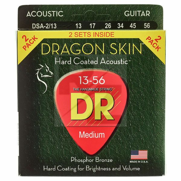 Image DR Strings Dragon Skin DSA-2/13 2-Pack