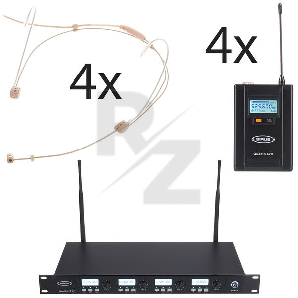 Image Sirus Quad R/4B 4 Headmike D 470 Set