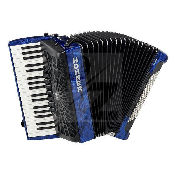 Image Hohner Bravo III 96 silent key blue