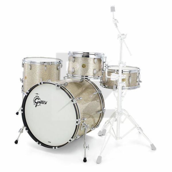 Gretsch Drums USA Custom Rock - Silver Glass Image Gretsch Drums USA Custom Rock - Silver Glass