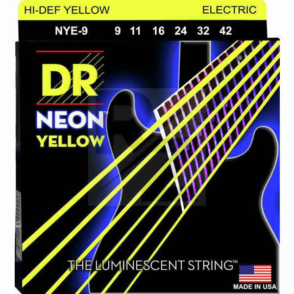 Image DR Strings Neon Yellow NYE-9
