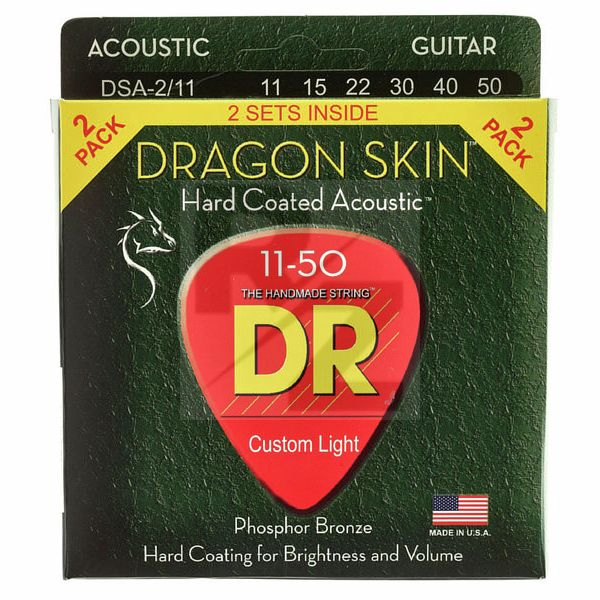 Image DR Strings Dragon Skin DSA-2/11 2-Pack