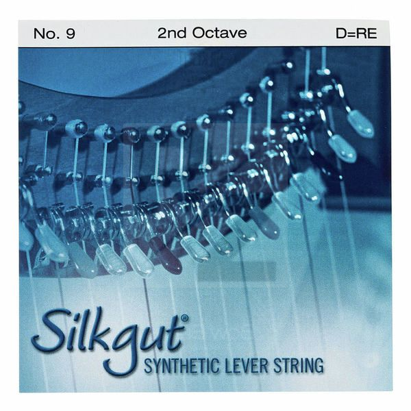 Image Bow Brand Silkgut 2nd D Harp String No.9
