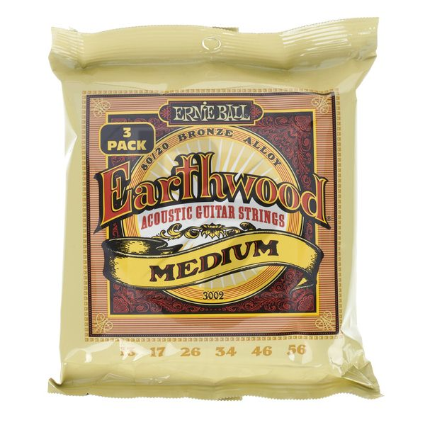 Image Ernie Ball Earthwood Bronze 3-pack 3002