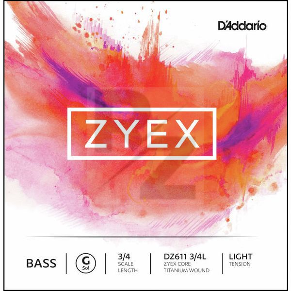 Image Daddario DZ611-3/4L Zyex Bass G light