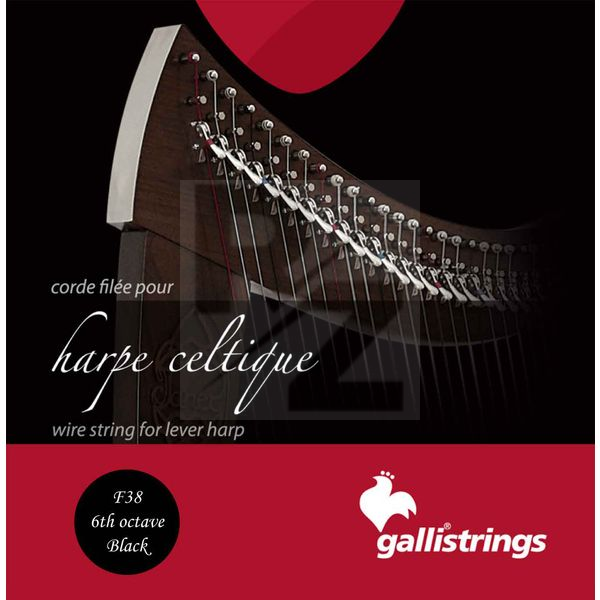 Image Galli Strings Lever Harp Bass Wire F38