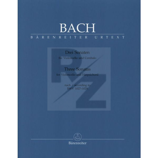 Image Bärenreiter Bach Drei Sonaten Cello