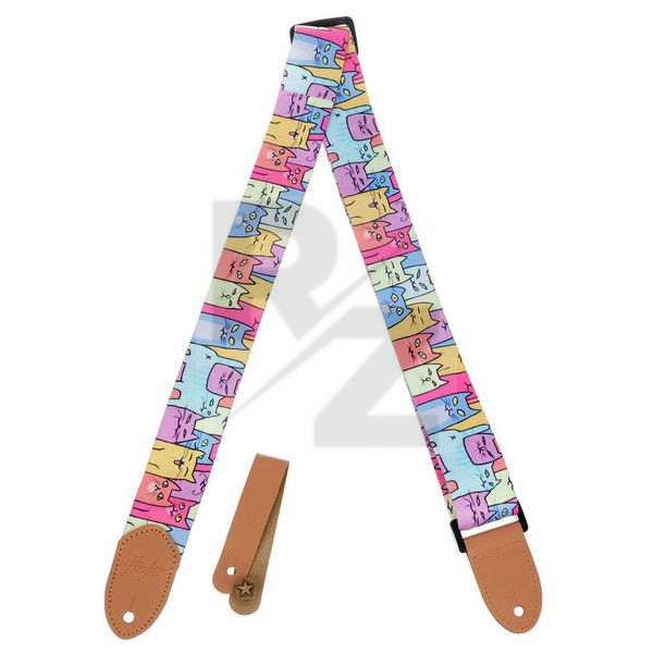 Flight S35 Kitty Ukulele Strap Image Flight S35 Kitty Ukulele Strap