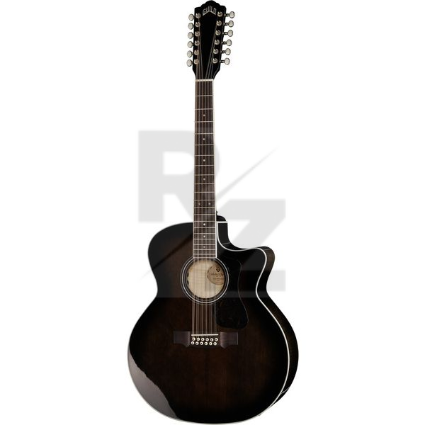 Guild F-2512CE Deluxe Trans Black B. Image Guild F-2512CE Deluxe Trans Black B.