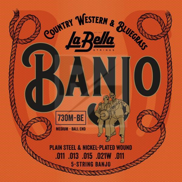 Image La Bella 5-String Banjo Medium Ball End
