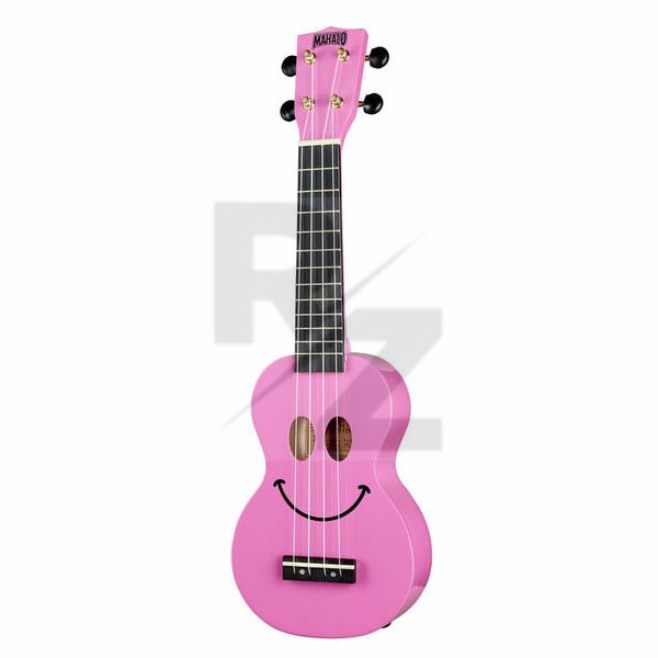 Image Mahalo Smiley Ukulele Pink