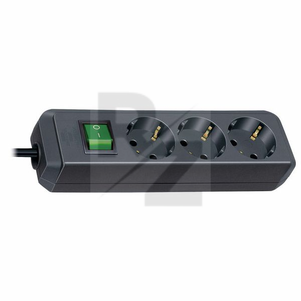 Image Brennenstuhl Eco-L 3 Way Split Sw 1,5m BK