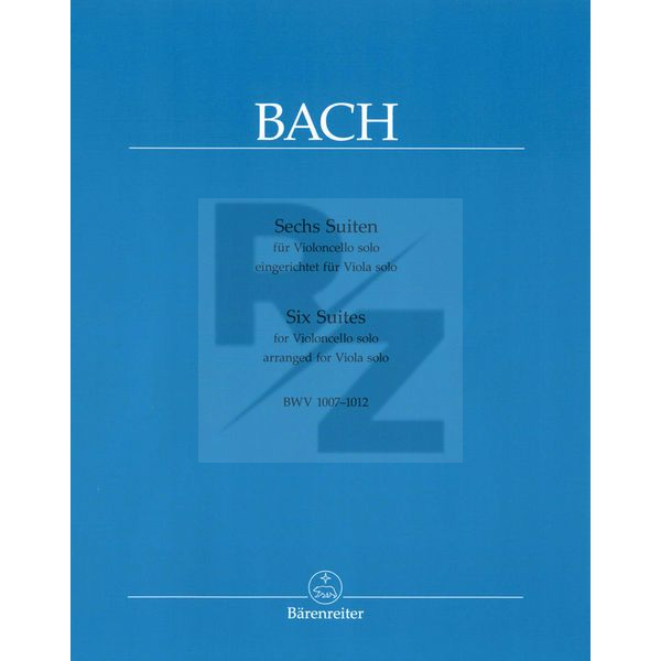 Image Bärenreiter Bach Suiten BWV1007-1012 Viola