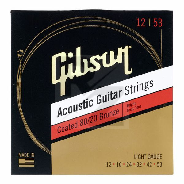 Gibson Coated 80/20 Bronze Light Image Gibson Coated 80/20 Bronze Light