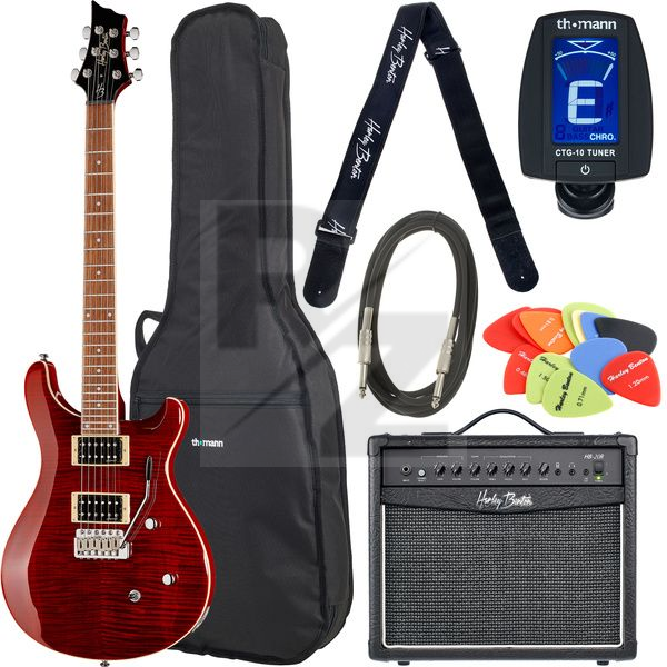 Image Harley Benton CST-24T Black Cherry Fl Set