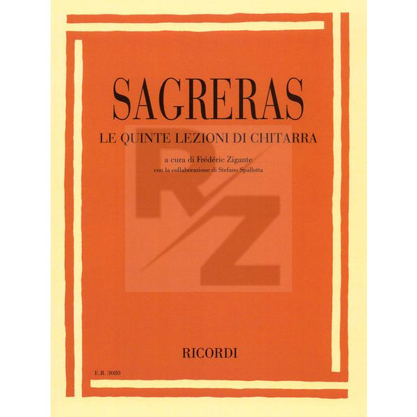 Image Ricordi Sagreras Lezioni di Chitarra