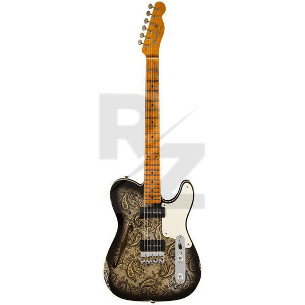 Image Fender Tele Dual P90 Black Paisley