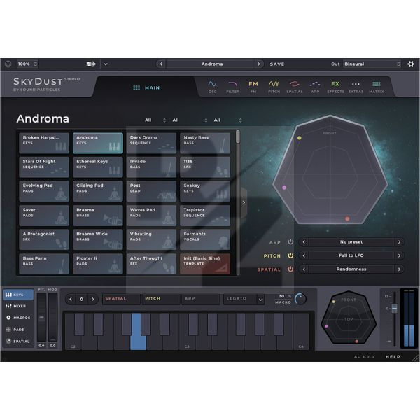 Image Sound Particles SkyDust Stereo