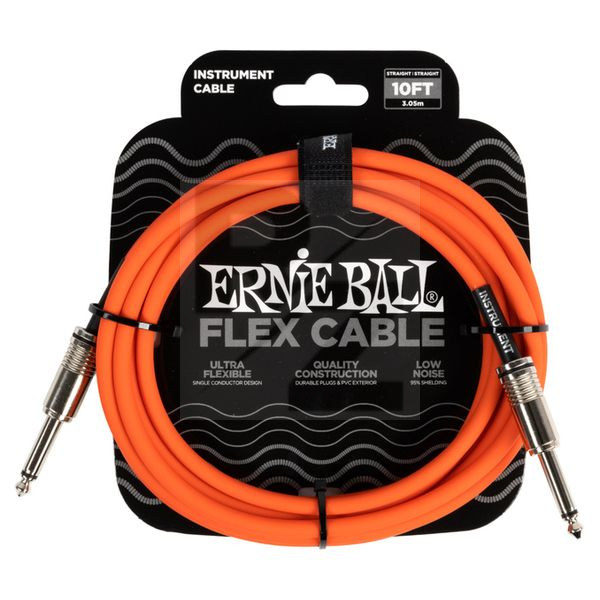 Image Ernie Ball Flex Cable 10ft Orange EB6416