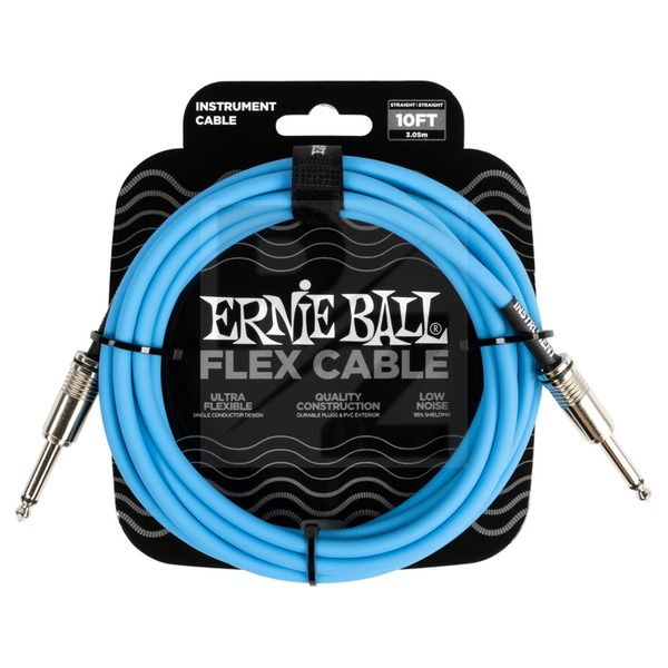 Image Ernie Ball Flex Cable 10ft Blue EB6412