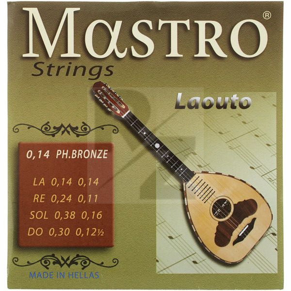 Mastro Greek Laouto 8 Strings 014 PB Image Mastro Greek Laouto 8 Strings 014 PB