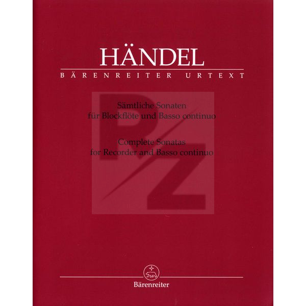 Image Bärenreiter Händel Sämtliche Sonaten Rec