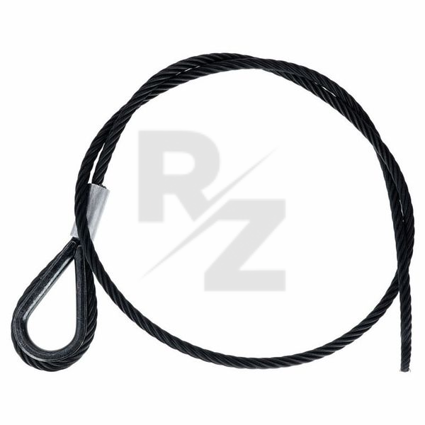 Image Stairville Steelwire Safety 100cm/6mm Bk