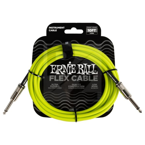 Image Ernie Ball Flex Cable 10ft Green EB6414