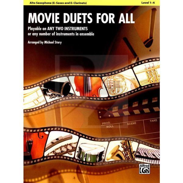 Image Alfred Music Publishing Movie Duets For All Alto Sax