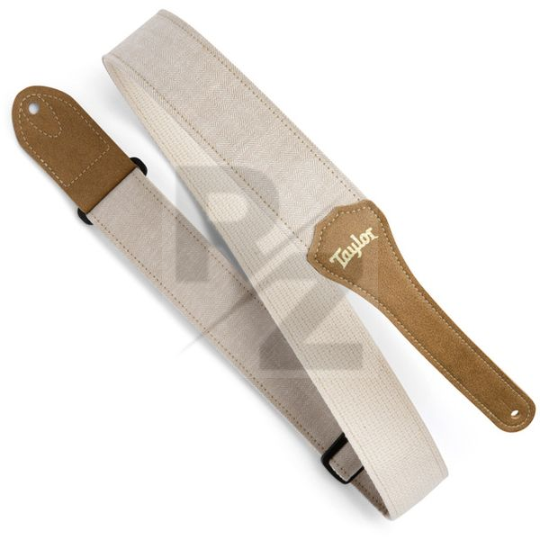 Taylor Vegan Guitar Strap Cotton WH Image Taylor Vegan Guitar Strap Cotton WH