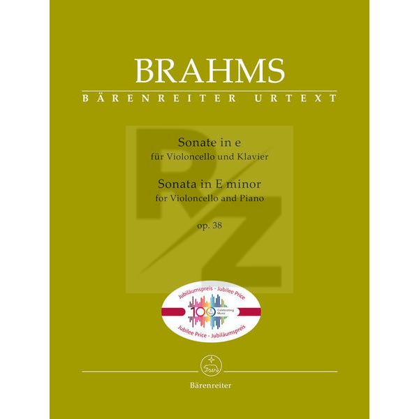 Image Bärenreiter Brahms Cellosonate e-moll