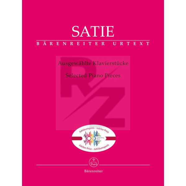 Image Bärenreiter Satie Ausgewählte Klavier