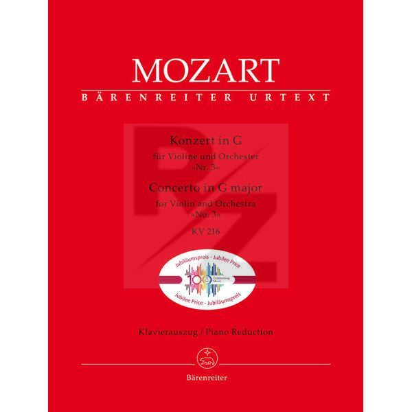 Image Bärenreiter Mozart Violinkonzert KV 216