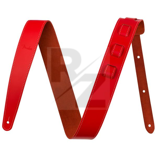Image Fender Essentials Leather Strap RD